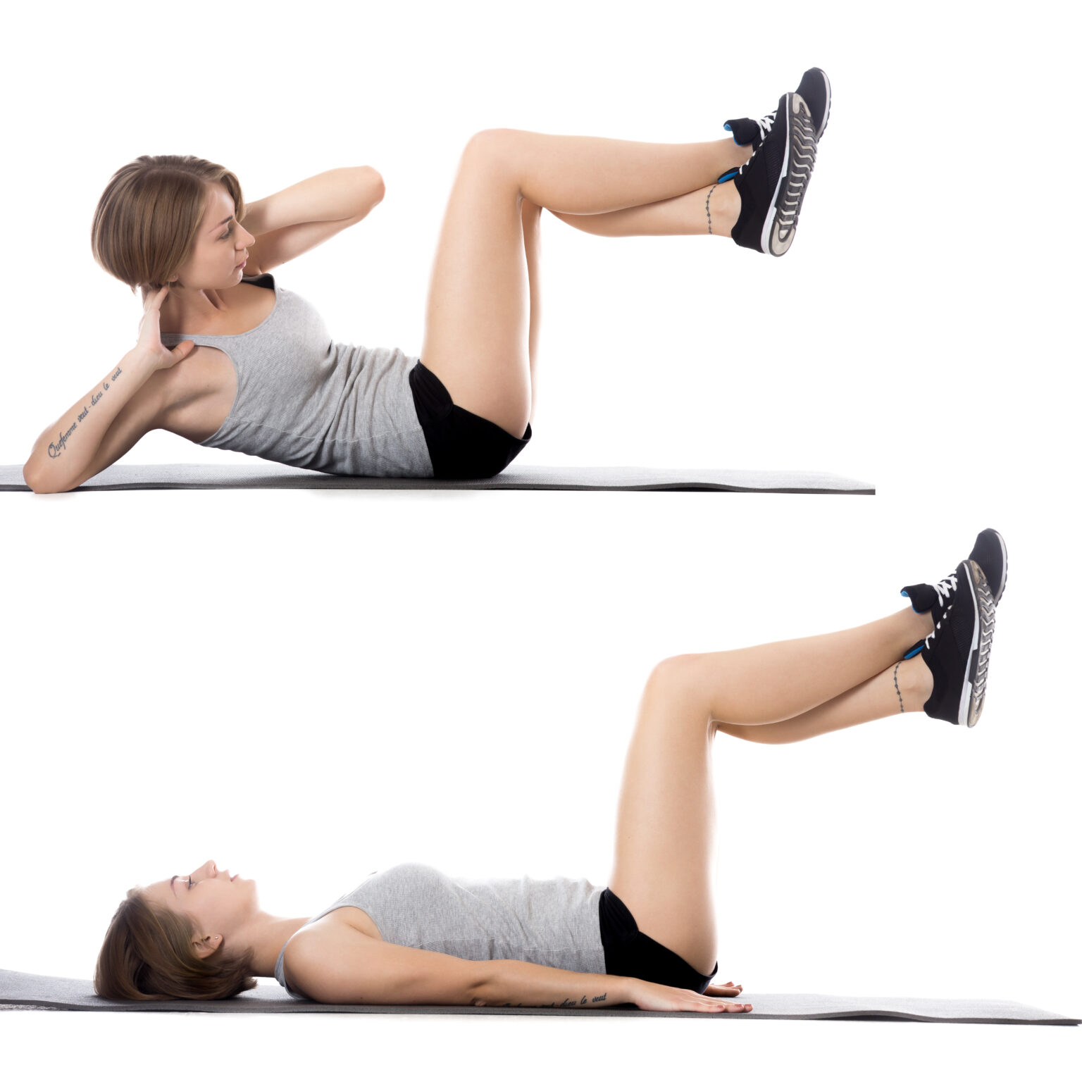 bicycle crunches