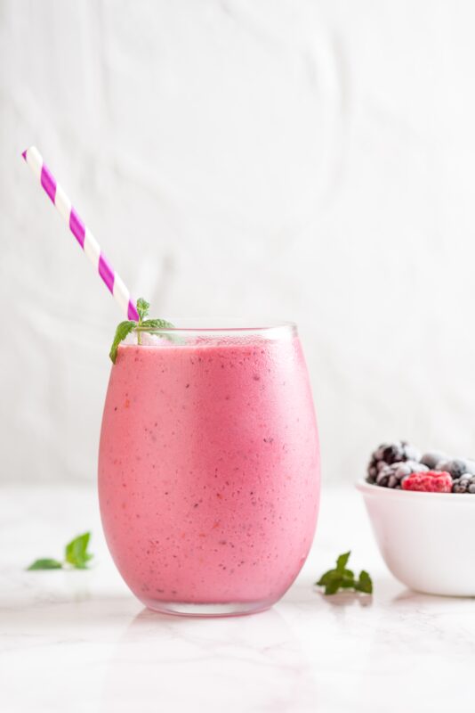 Mixed Berry Whey Protein Smoothie Recipe